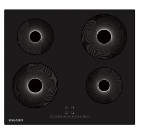 BS7011-33BMP ( MATT BLACK) montuojama 4 zonų indukcinė  stiklo keramikos kaitlentė, 60cm   BOOST ,MATT BLACK