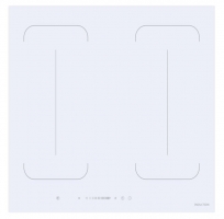 PI604Q3WH įmontuojama 4 zonu indukcinė stiklo keramikos kaitlentė, 60cm BOOST , KEEP WARM , STOP&GO , FLEX ZONE/BRIDGE